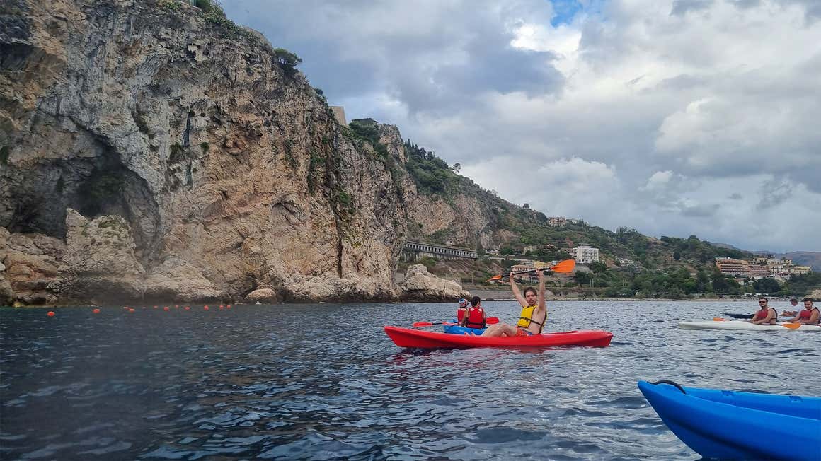 Team Freedome in kayak