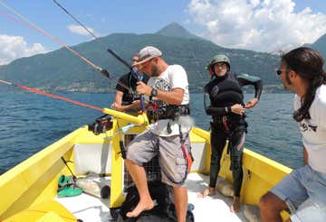 Lezione di kitesurf a Dervio sul Lago di Como