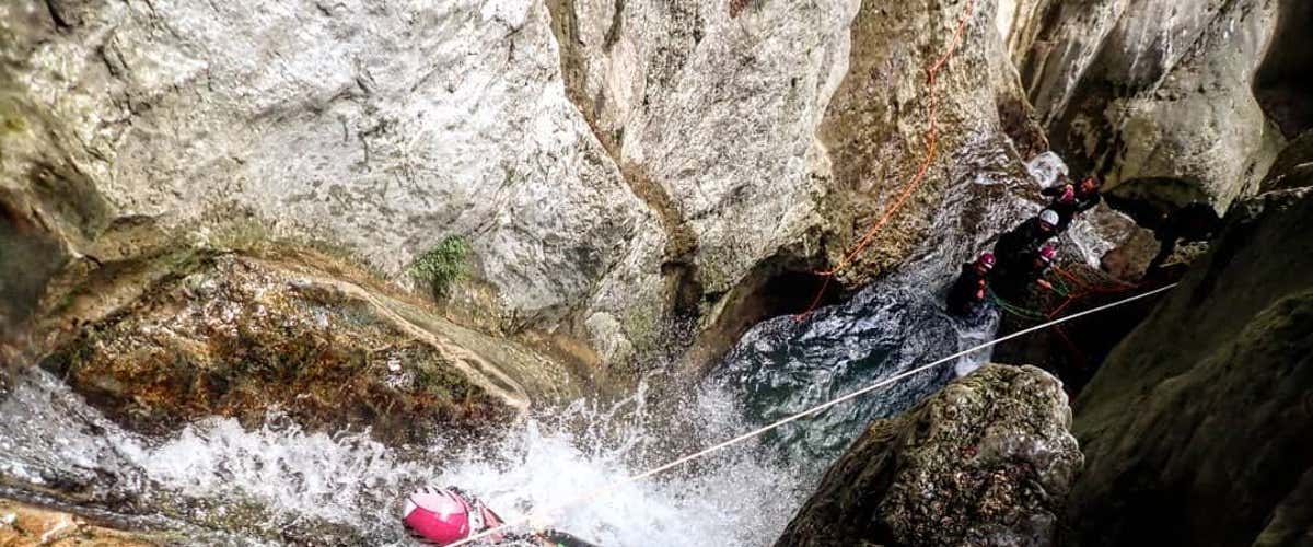Adrenaline Canyoning at the Vajo dell'Orsa in Brentino