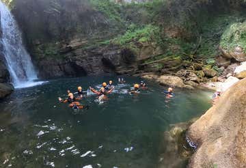 Canyoning adventure at the Carpinone waterfalls