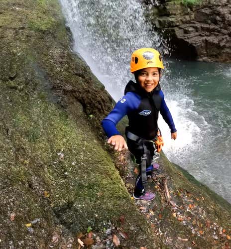 Canyoning adventure at the Carpinone waterfalls