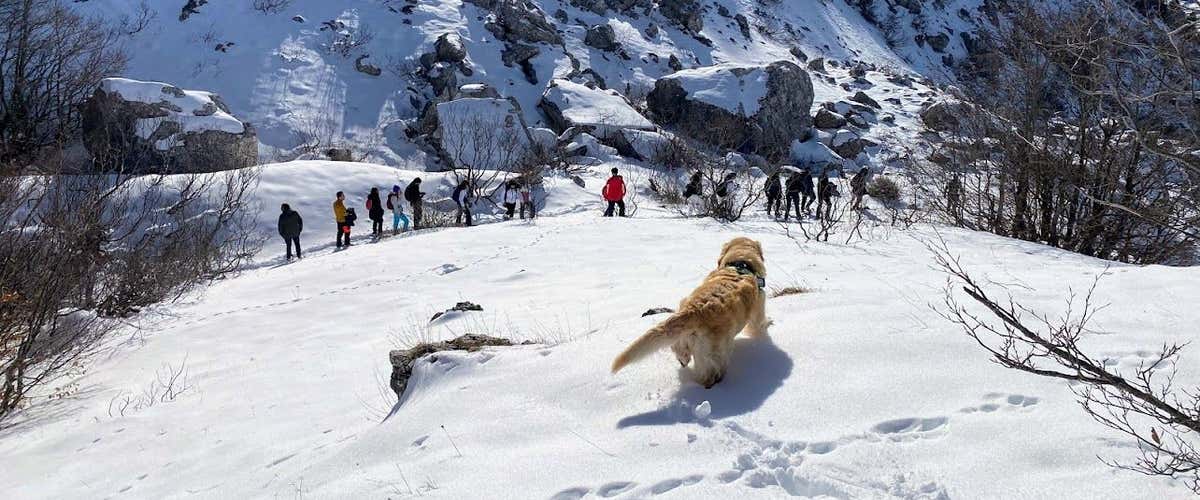Snowshoeing in Alto Molise