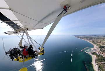 Motor hang gliding flight over the Conero Riviera with breakfast or aperitif