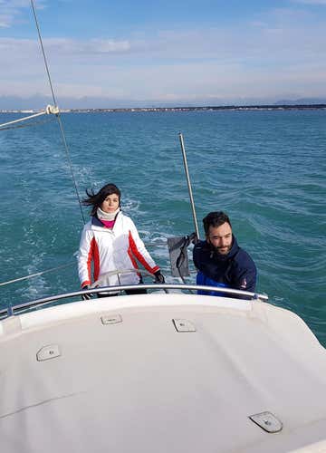Boat tour with aperitif and sailing lesson near Pisa