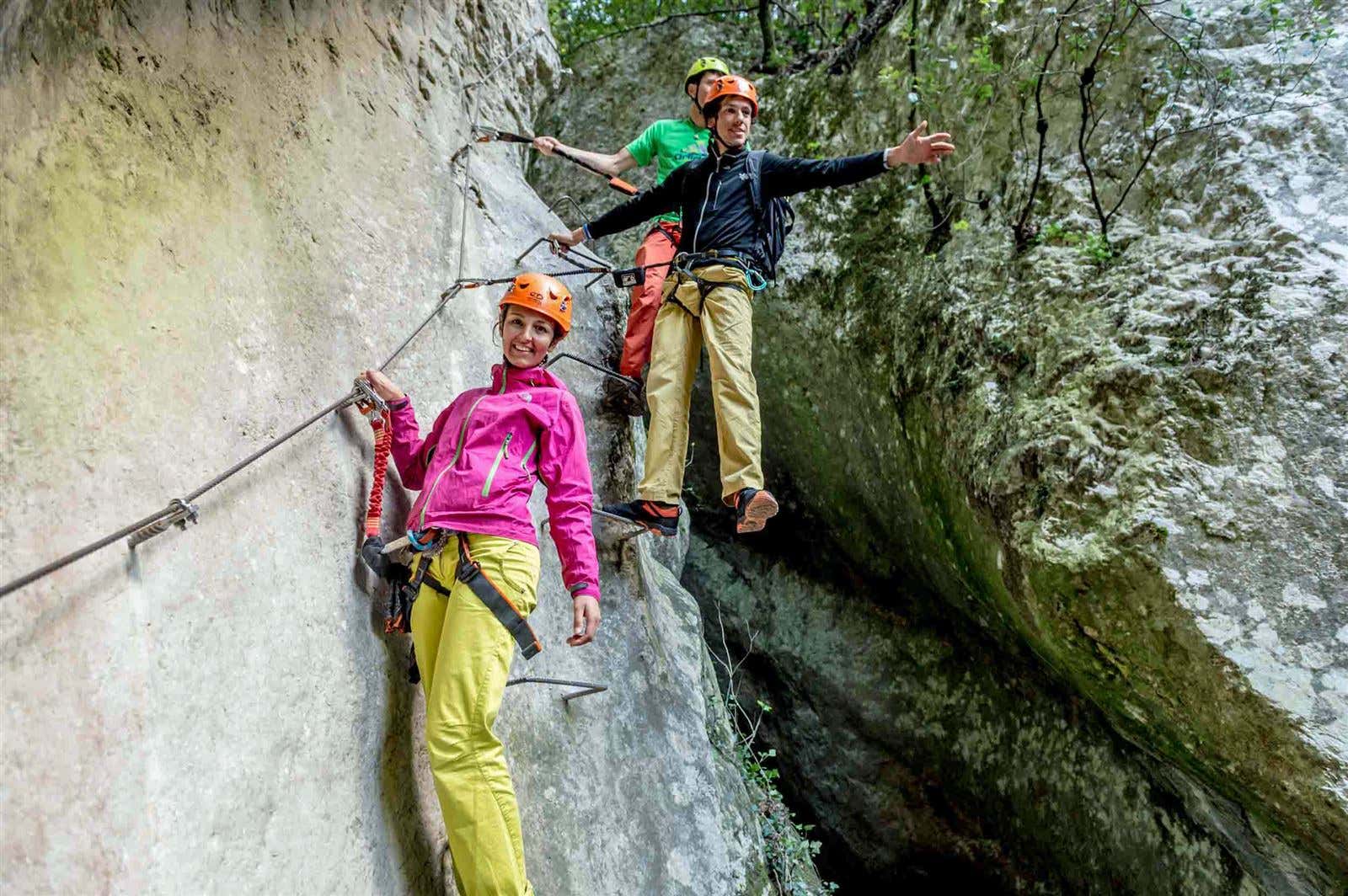 Via ferrata sul Rio Sallagoni in Trentino