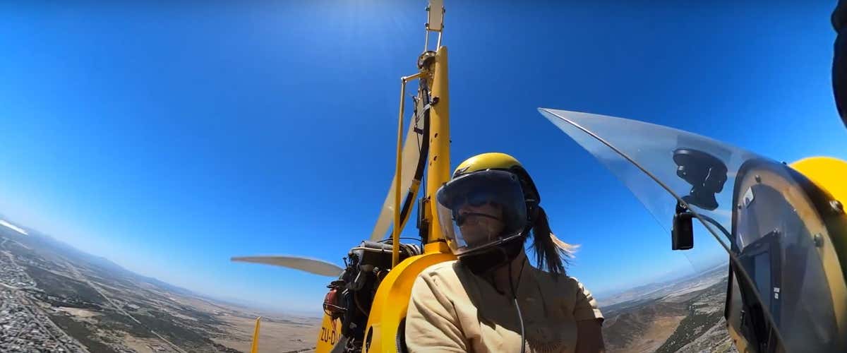 Gyrocopter flight in the province of Salerno