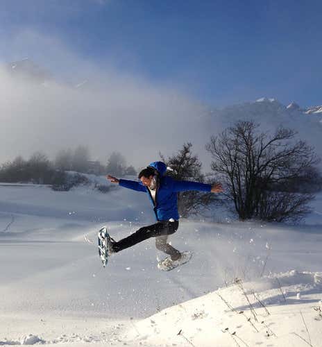 High-altitude snowshoeing on the Paganella in Andalo