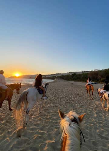 1-hour horse trekking between land and sea in the province of Agrigento