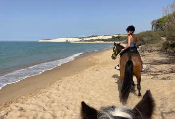 1-hour horse trekking between land and sea in the province of Agrigento