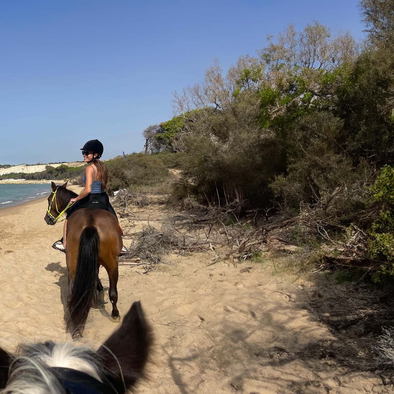 Passeggiata a cavallo di 1 ora tra terra e mare in provincia di