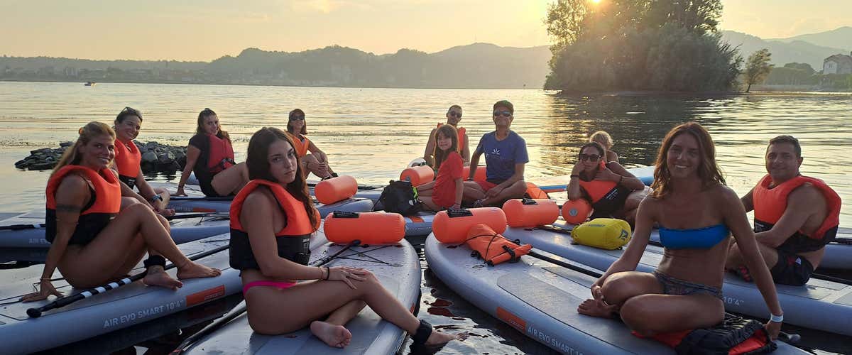 Escursione in SUP e meditazione sul Lago Maggiore ad Angera