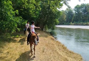 Passeggiata a cavallo sulle sponde del fiume Oglio fino al Castello di Soncino