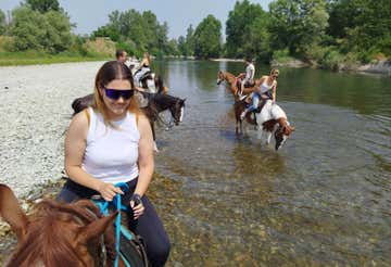 Passeggiata a cavallo sulle sponde del fiume Oglio fino al Castello di Soncino