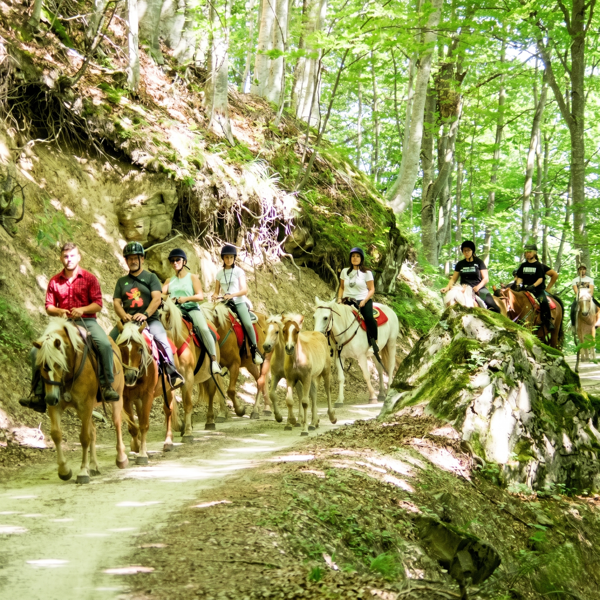 Passeggiata a cavallo lungo il Sentiero delle Carbonaie in Abruzzo
