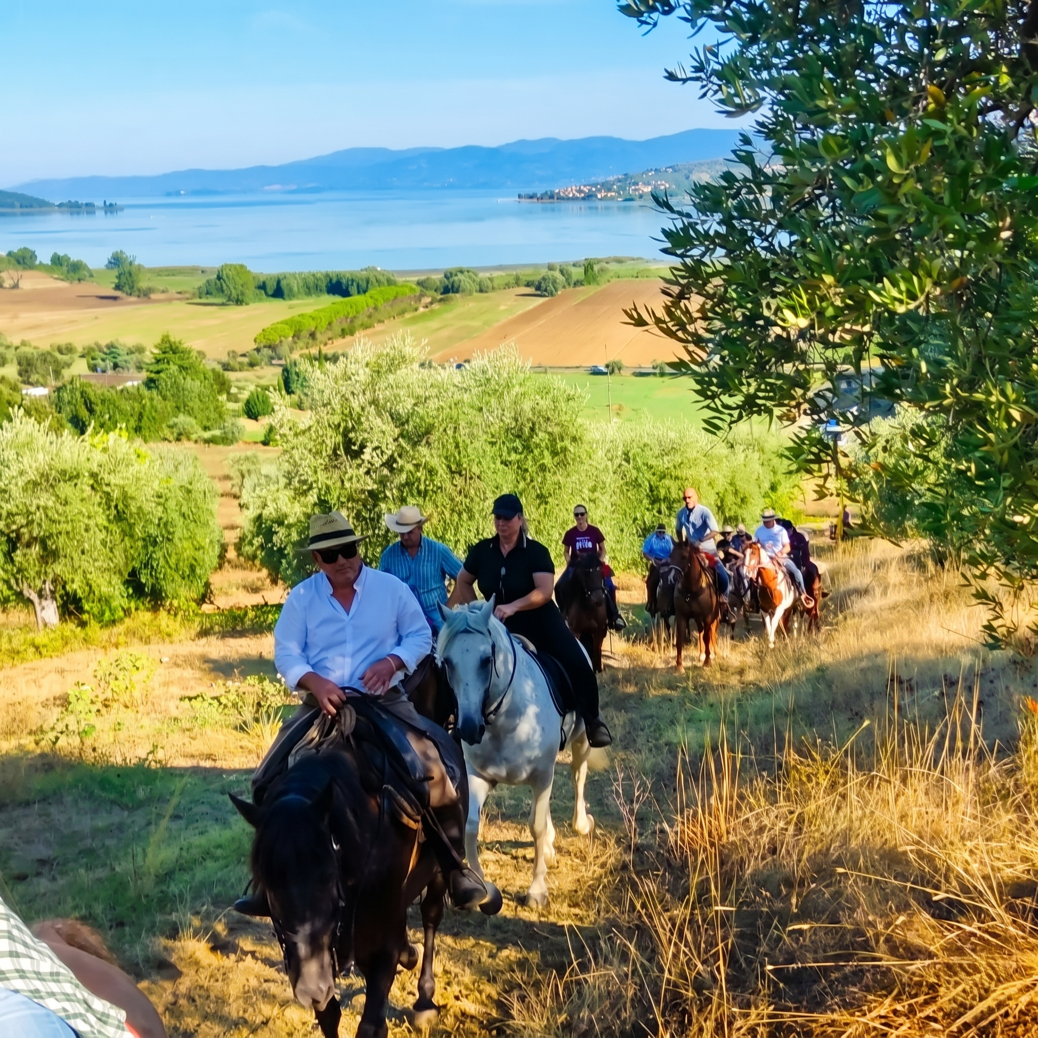 Horse riding near Perugia with aperitif