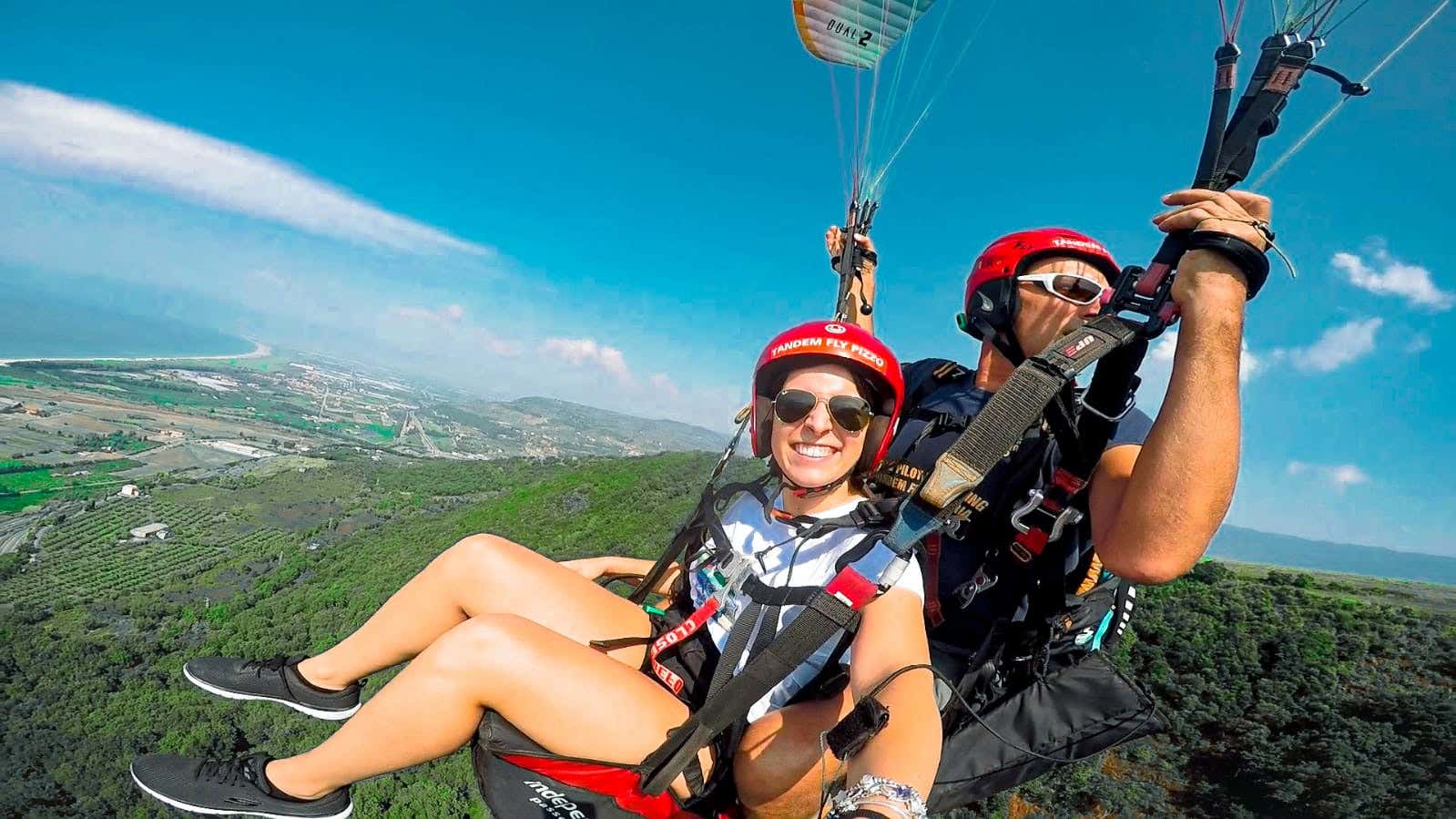 Volo tandem in parapendio a Pizzo Calabro