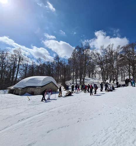 Ciaspolata sul Monte Terminillo e vin brulè