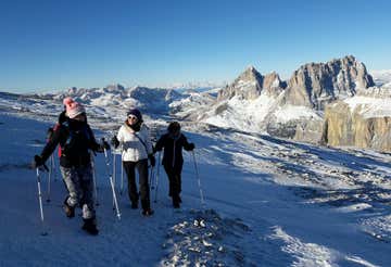 Escursione in ciaspole al Passo Pordoi