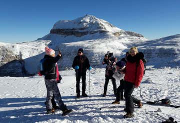 Escursione in ciaspole al Passo Pordoi