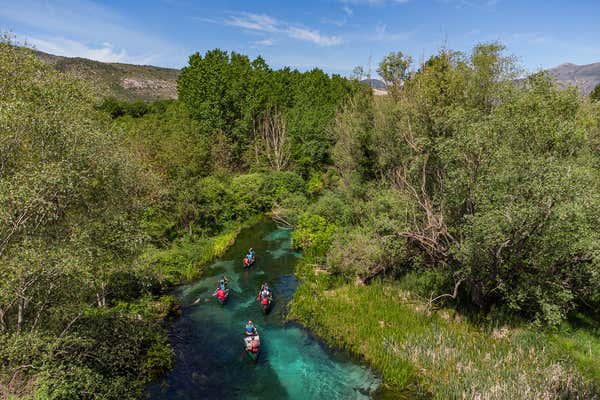 Canoe tour on Tirino River