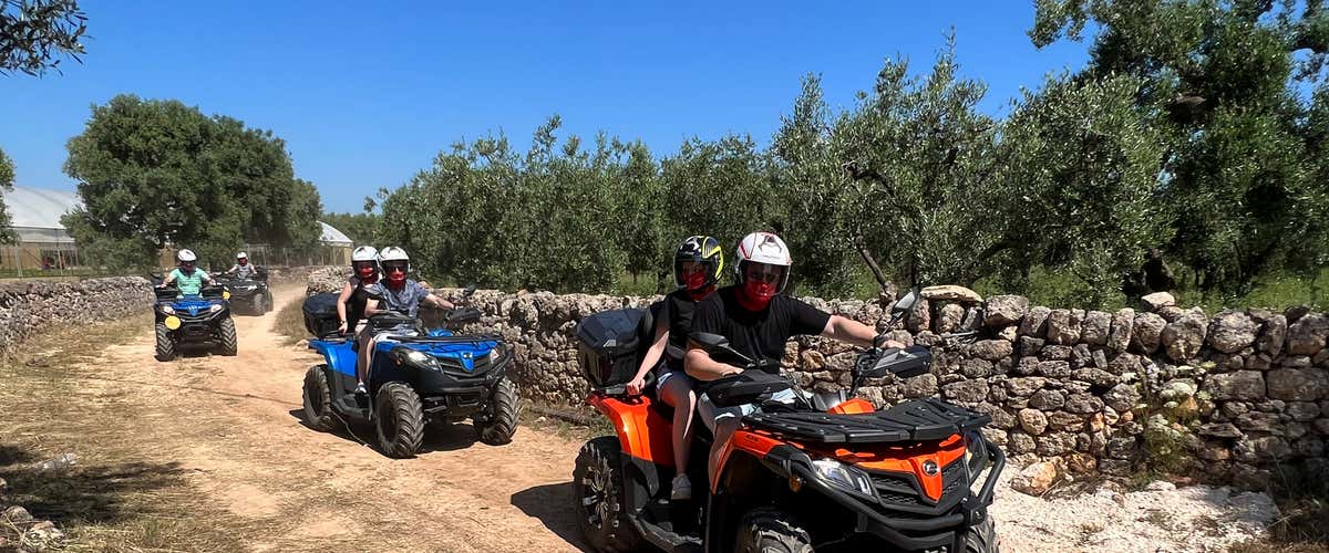 One-hour quad excursion in Monopoli