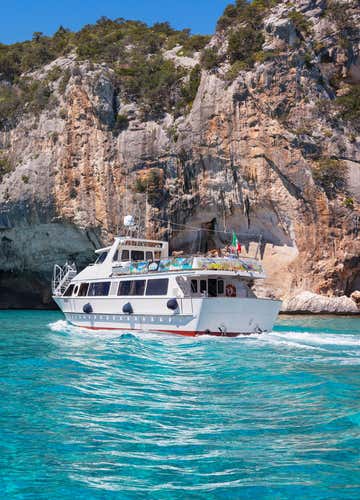 Motorship transfer from Cala Gonone to the Sea Ox Cave