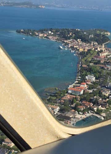 Aeroplane pilot for a day on Lake Garda