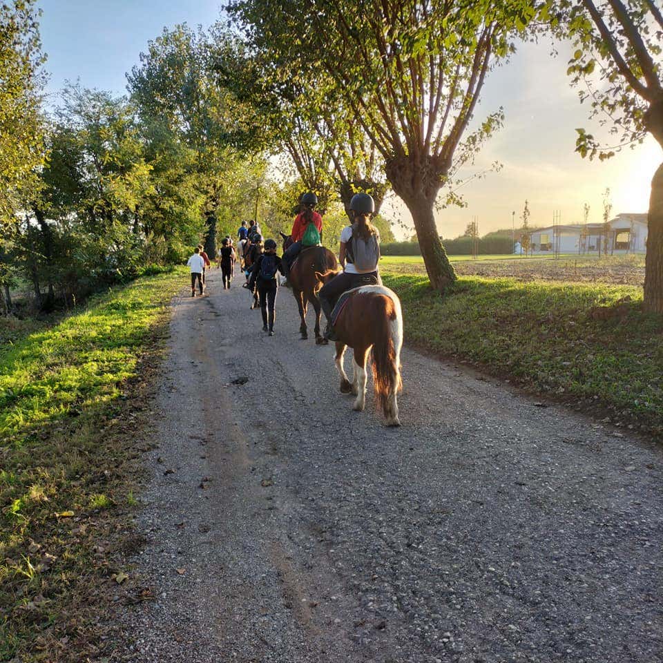 Passeggiata a cavallo per bambini in provincia di Brescia