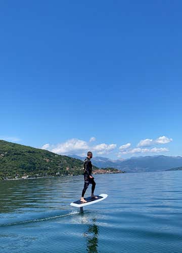 E-foil test in Ispra on Lake Maggiore