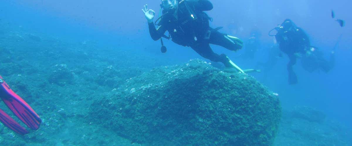 Sea baptism with double dive in Noli