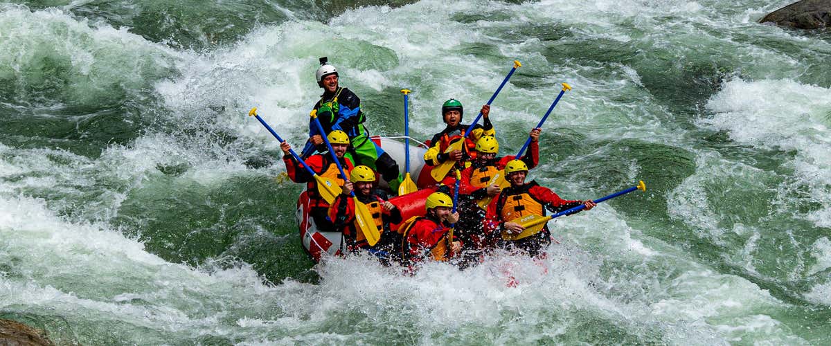 Adrenaline rafting on the Sesia River