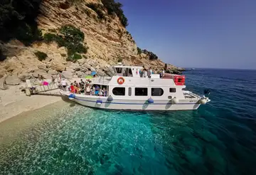 One-day motorboat excursion to the Baunei coastline