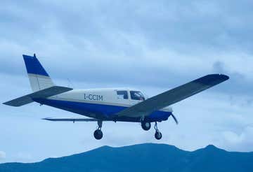 Scenic flight by plane over the Ligurian Riviera