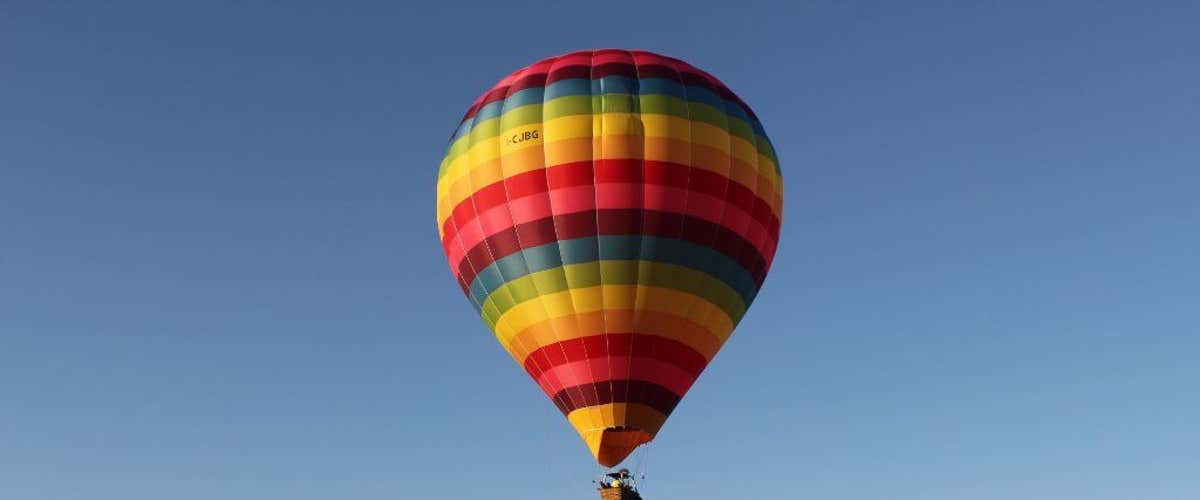 Group balloon flight from Masino Castle