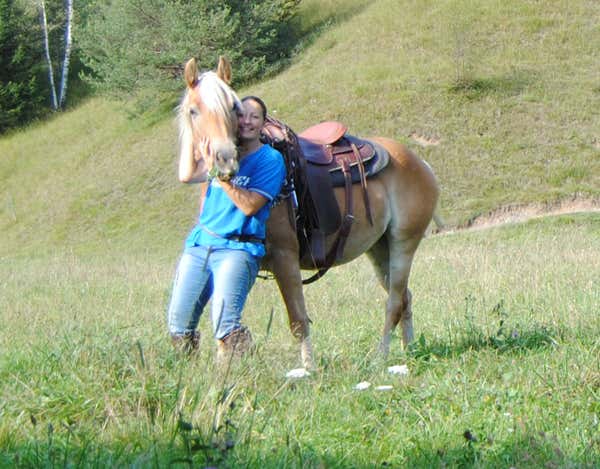 Lesson and horse ride in the Seriana Valley with aperitif