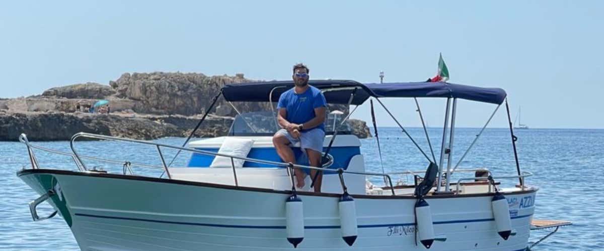 One and a half hour boat tour of Leuca's sea caves