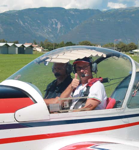 First ultralight flight in the province of Vicenza