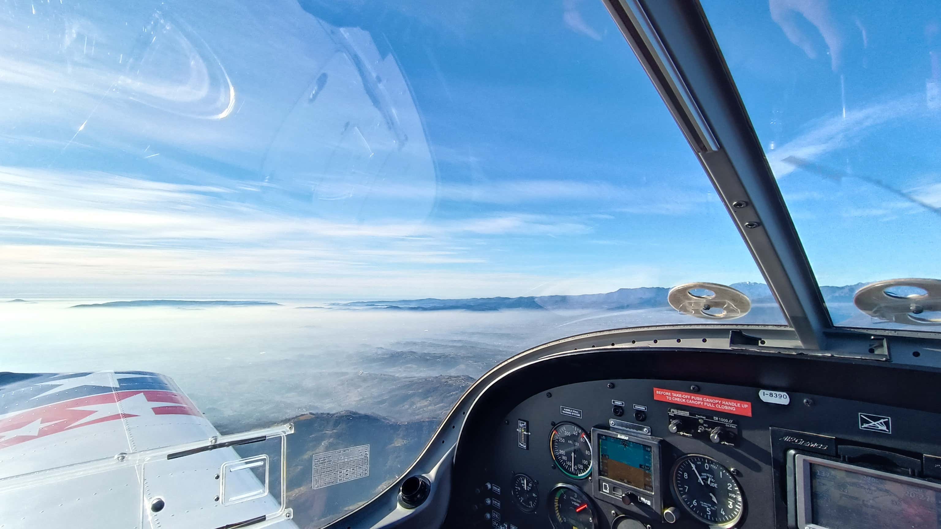 Volo panoramico in ultraleggero sulla Laguna di Venezia da Monselice
