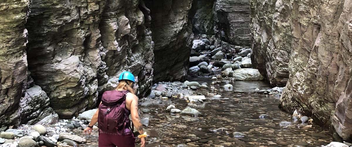 River Trekking at the Orrido di Botri in the province of Lucca