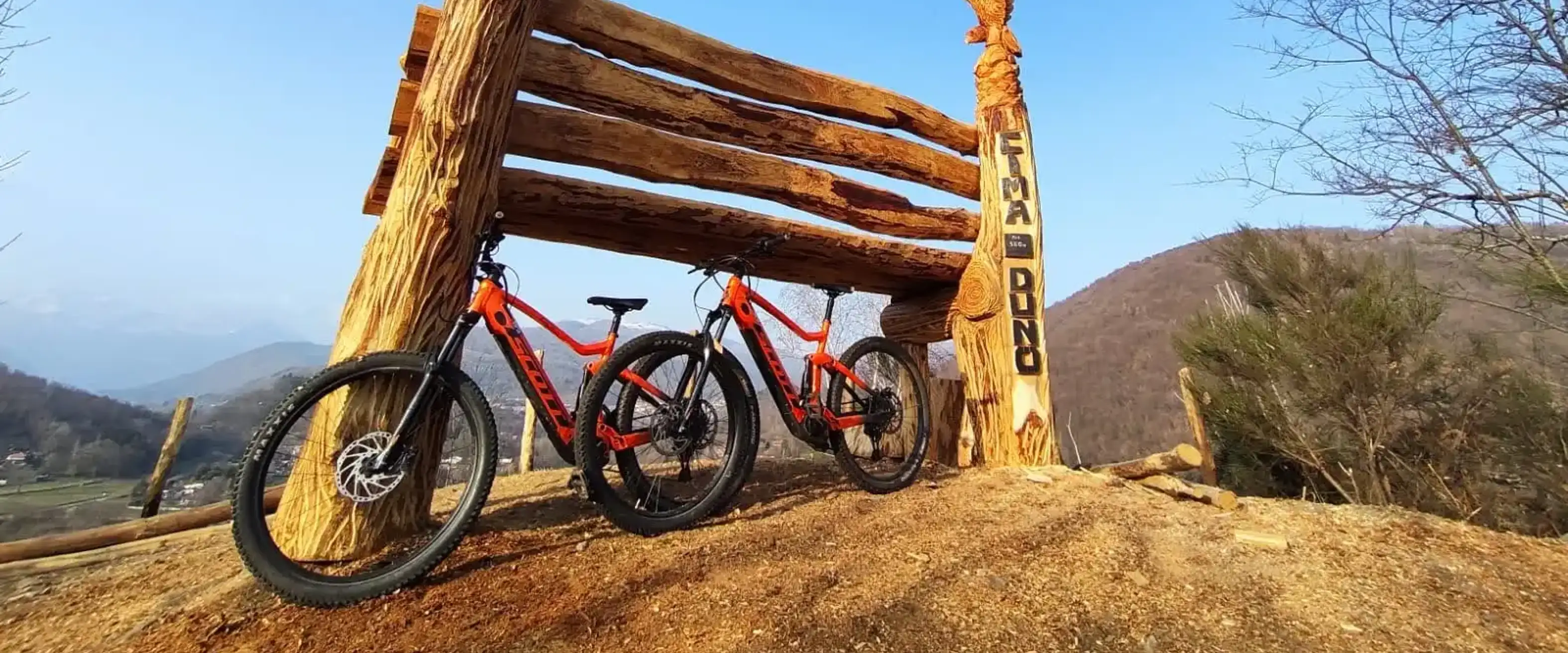 E-bike e parco avventura ad Ameno con aperitivo Freedome