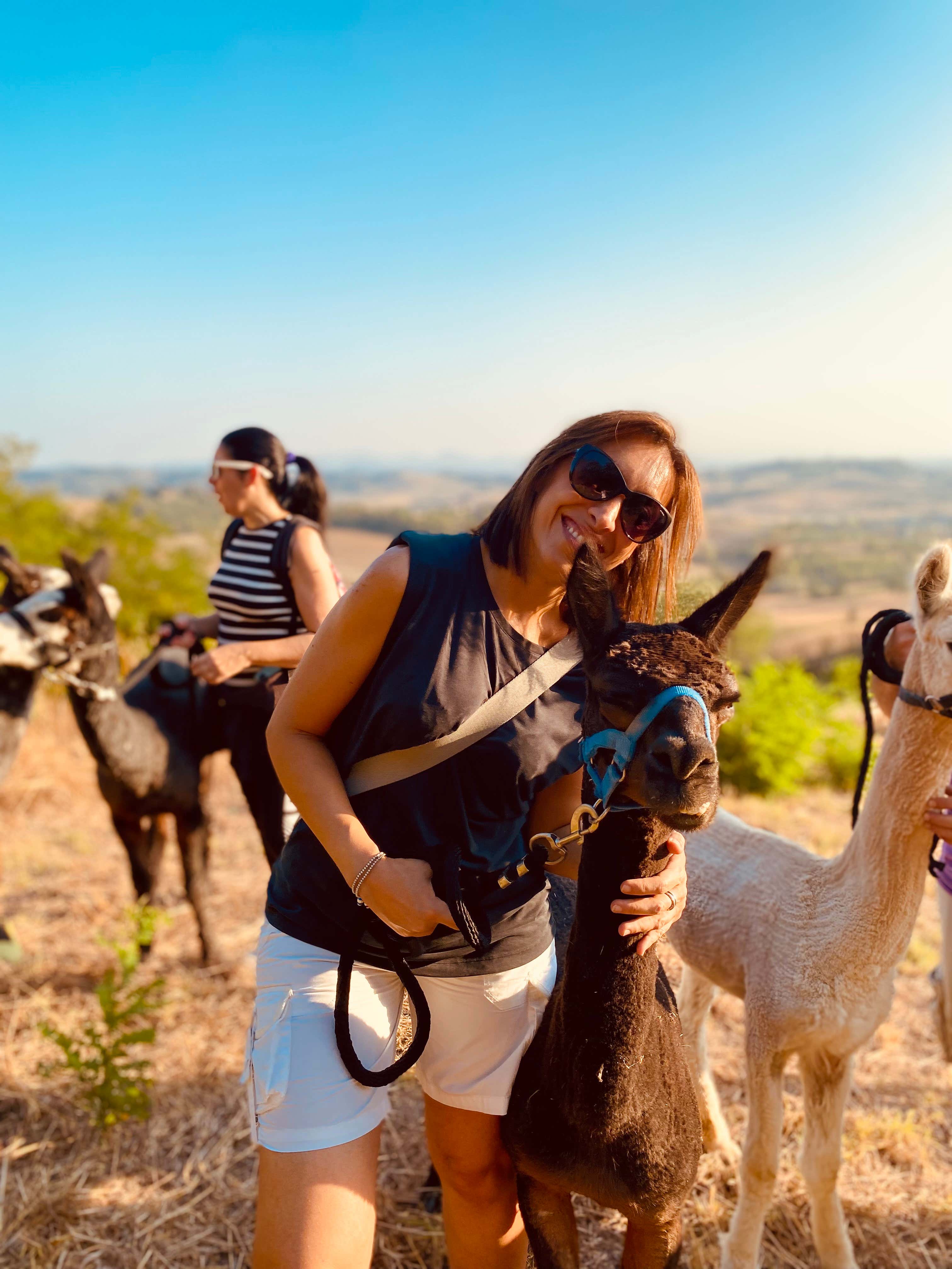 Passeggiata con alpaca e aperitivo sui Colli Tortonesi