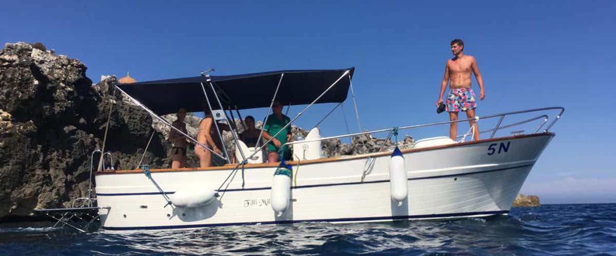 3-hour boat trip from Castro along the Salento coast with aperitif