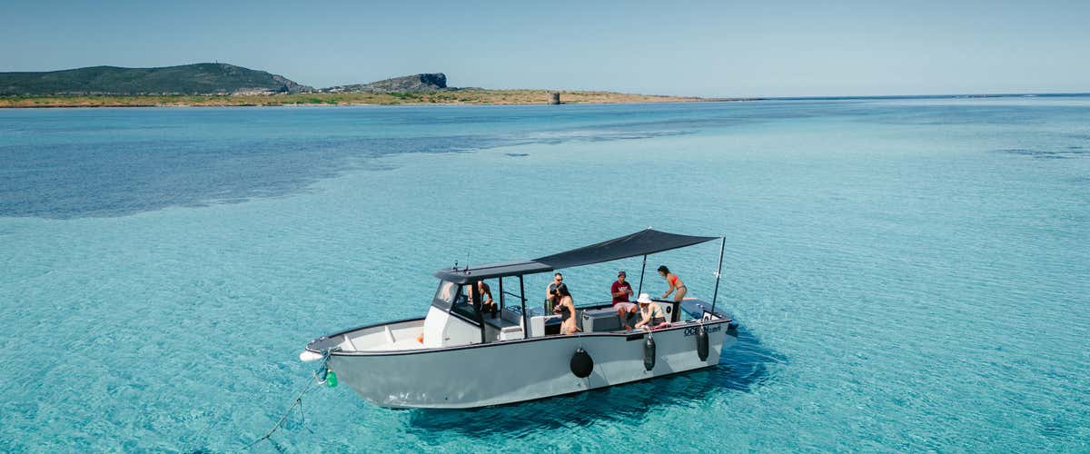 Speedboat excursion from Stintino to Isola Piana with aperitif