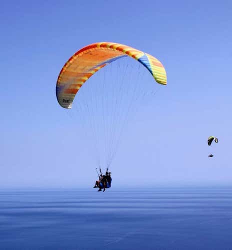 Volo tandem in parapendio alle Cinque Terre