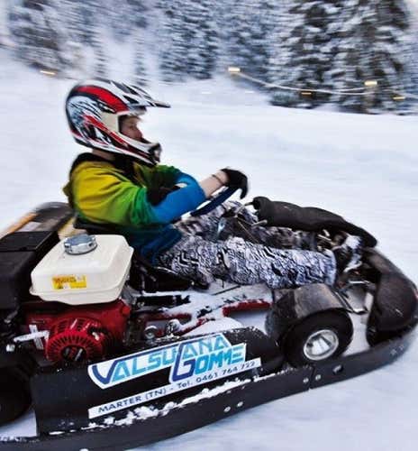 10 minuti in pista di Kart su Ghiaccio a Caldonazzo (TN)