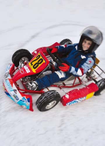 10 minuti in pista di Kart su Ghiaccio a Caldonazzo (TN)