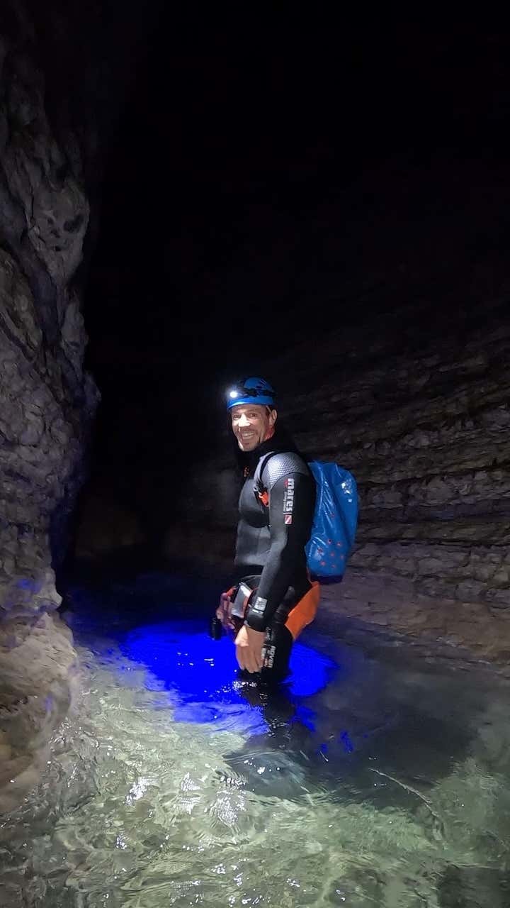 Canyoning notturno sulle Dolomiti Bellunesi