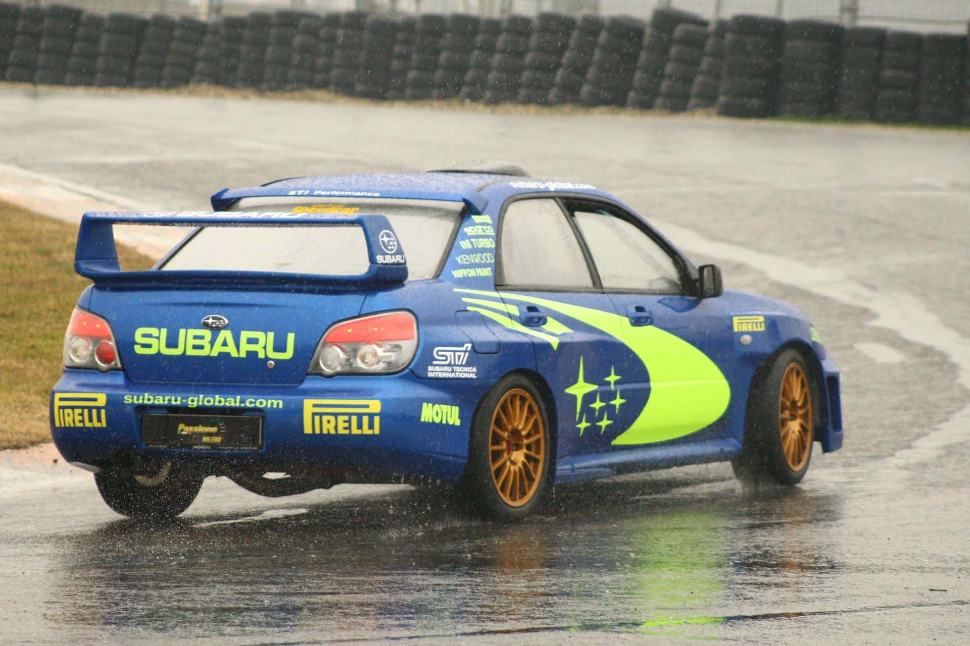 Sports driving in Subaru Impreza WRC at Lignano Circuit Freedome