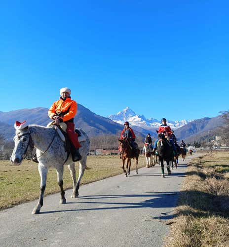 Passeggiata a cavallo in Valle Po