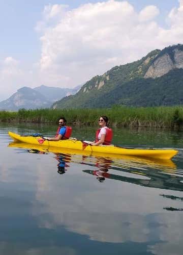 Tour in kayak al tramonto sull’Adda e aperitivo